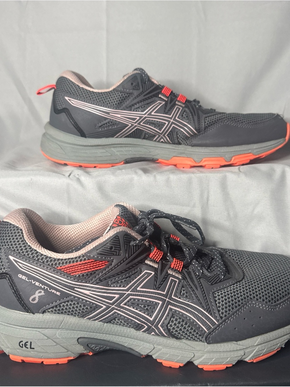 ASICS GEL-Venture 8 Shoes Womens Size 10 wideGray Trail Running Sneaker 1012A706